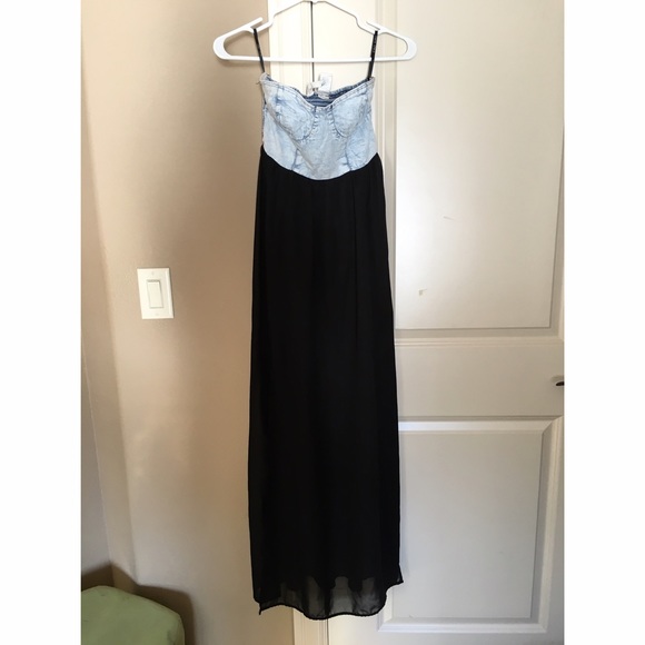 Denim maxi dress
