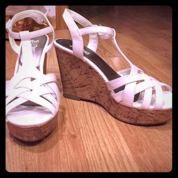 4 inch White wedges