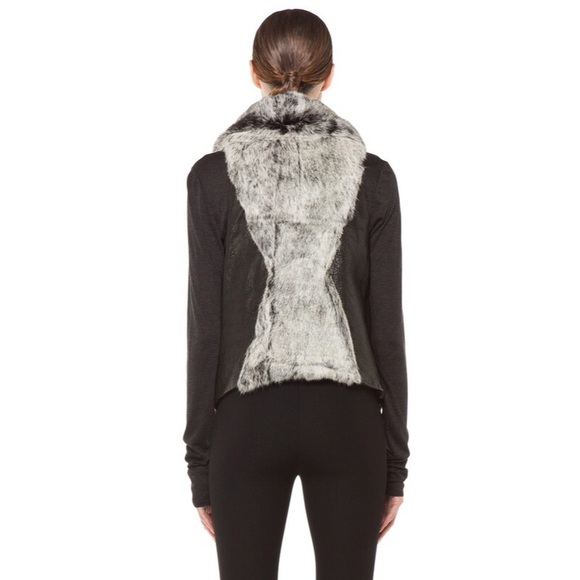 HELMUT LANG Spanish Flux Fur Leather Vest P XS - Picture 2 of 4