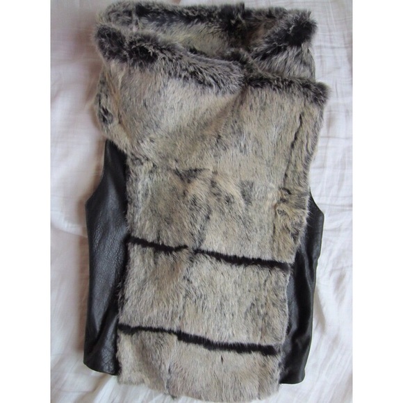 HELMUT LANG Spanish Flux Fur Leather Vest P XS - Picture 3 of 4