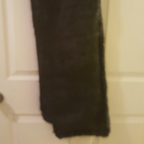 Black faux fur wrap