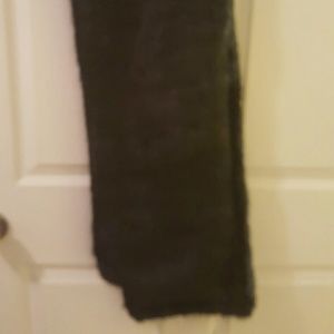 Black faux fur wrap