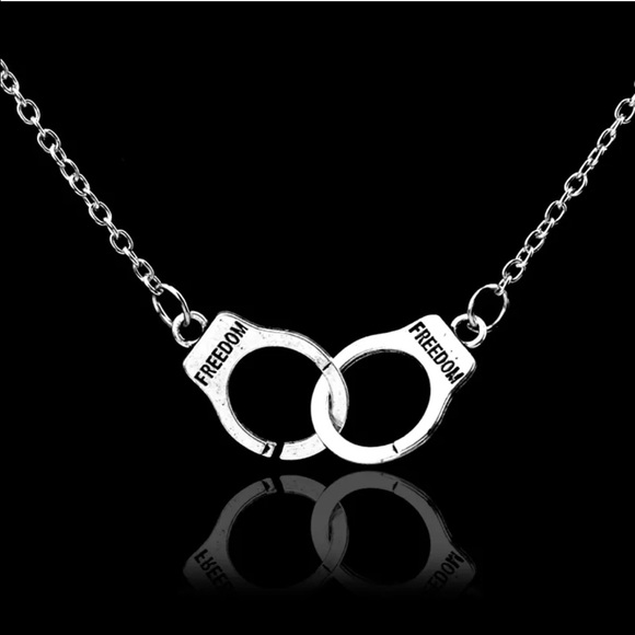 Freedom handcuff necklace