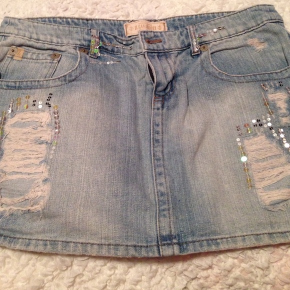 Z. Cavarcci Jean Skirt