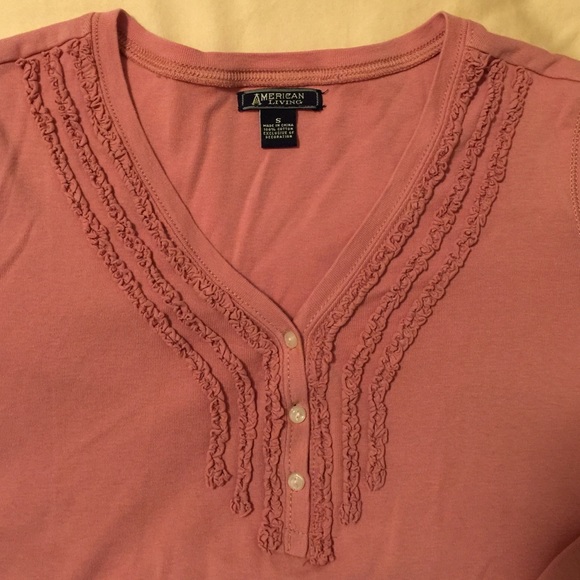 American Living▪️3/4 Sleeve Top - Picture 2 of 2