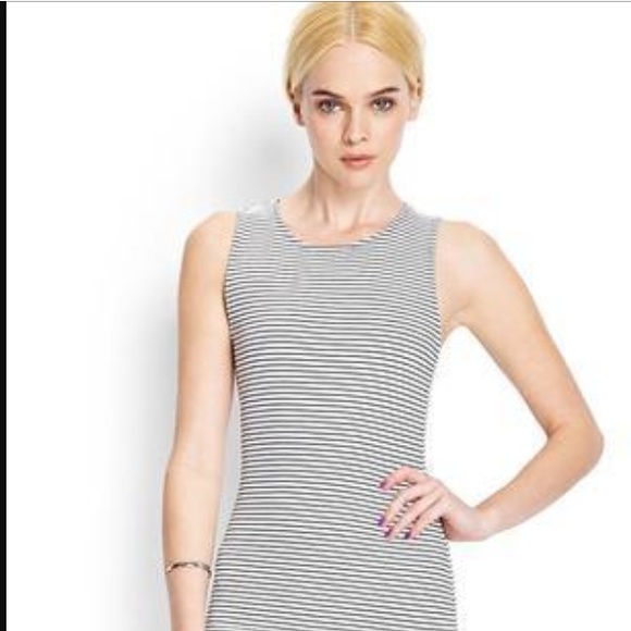 Bodycon forever 21 striped dress