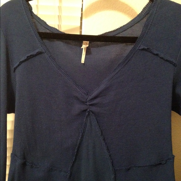 Free People Blue Thermal - Picture 3 of 4