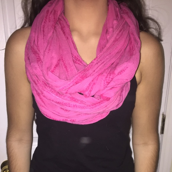 Pink Infinity Scarf - Picture 2 of 3