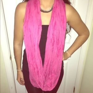 Pink Infinity Scarf