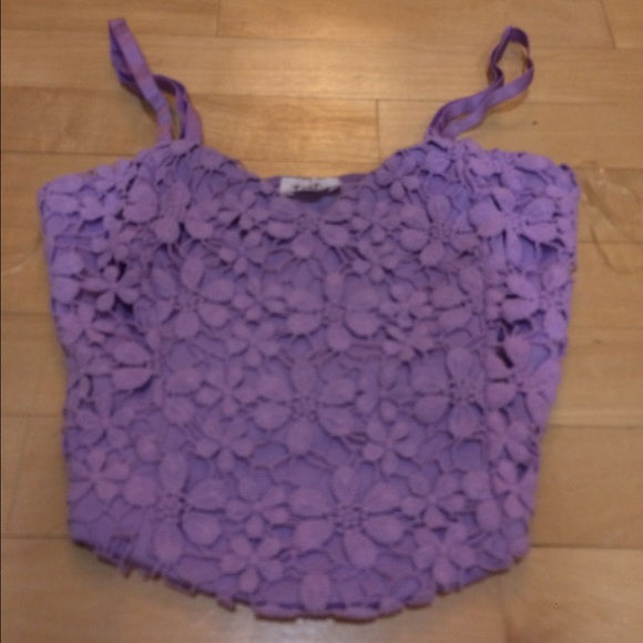 Lace crop top