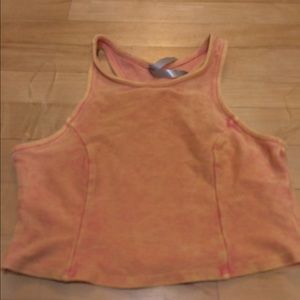 Orange crop top