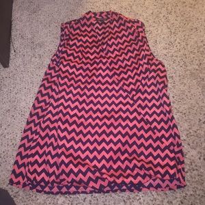 Open front cinched bottom sleeveless blouse