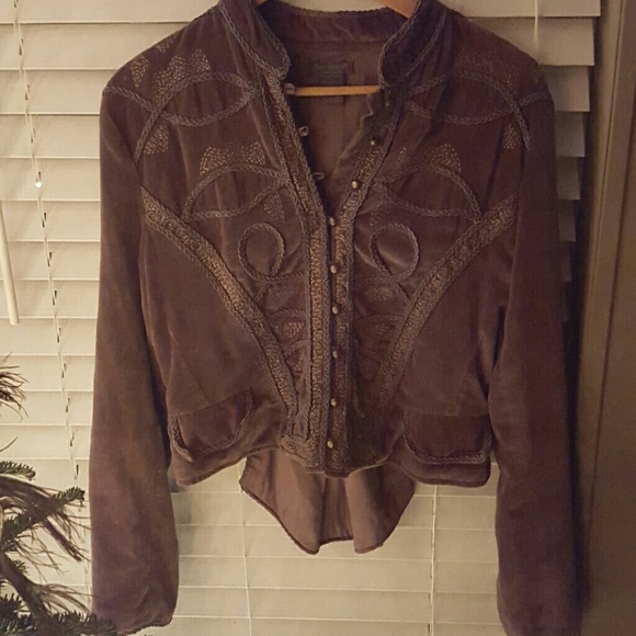 Velvet military jacket!
