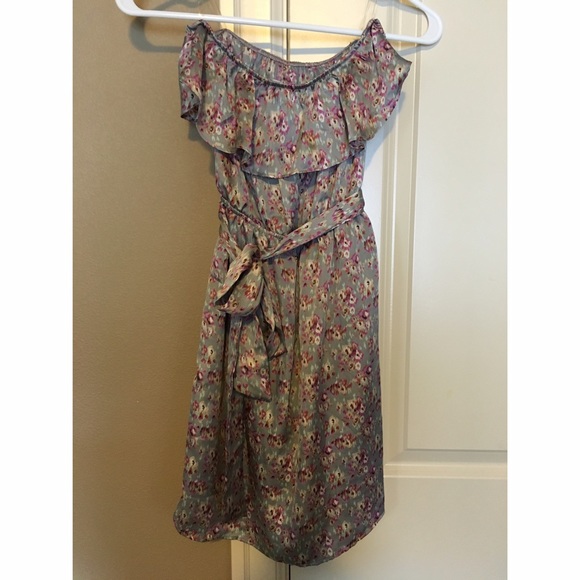 Floral silk dress