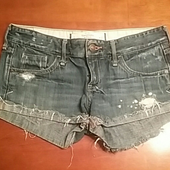 Abercrombie & Fitch Distressed Short Shorts