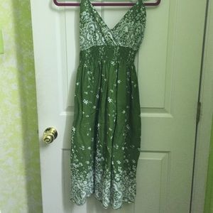 Cute floral light green dress