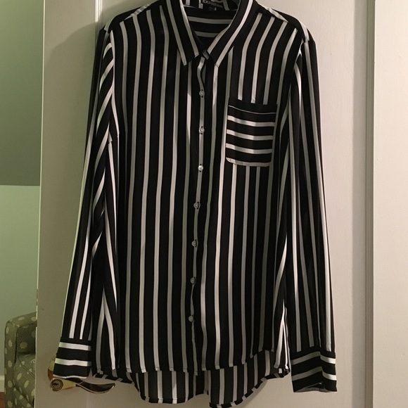 Black & White Striped Portofino Shirt