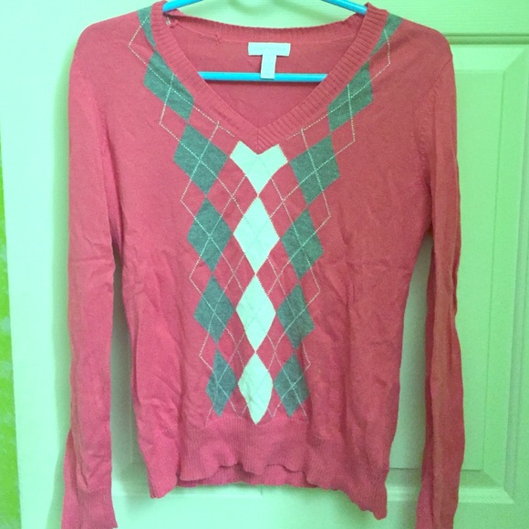 Sophisticated argyle sweater