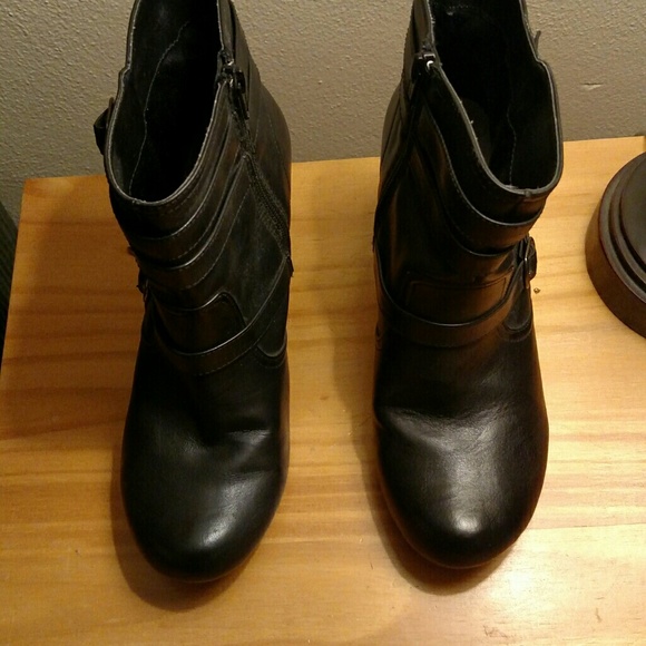 Black ankle boots