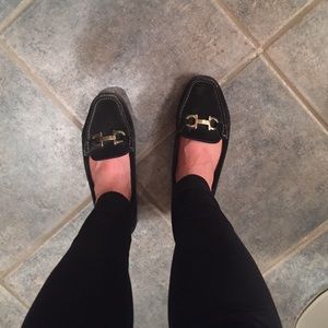 Ladies Black Loafers