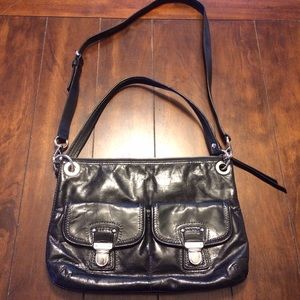 Coach Patent Leather Poppy Crossbody Bag Black Coach Patent Leather Poppy Crossbody Bag Black