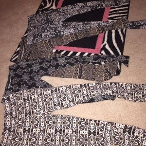 BUNDLE of 4 patterened leggings