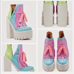 ❌sold❌ Jeffrey Campbell “GlowInTheDark” Booties