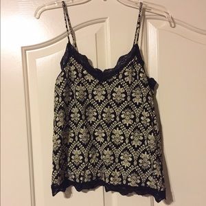 Black and Ivory Tank Top