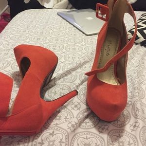 Orange heels