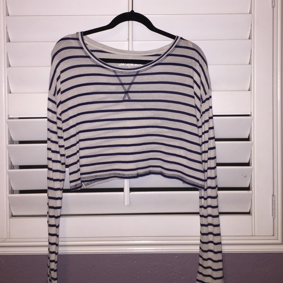 Cropped "Long Sleeve & Striped shirt"