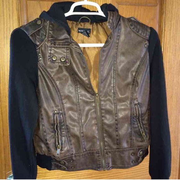 Leather vested Jacket