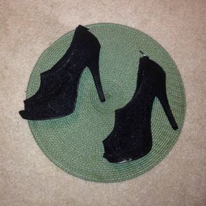 Apt.9 black lace heels!
