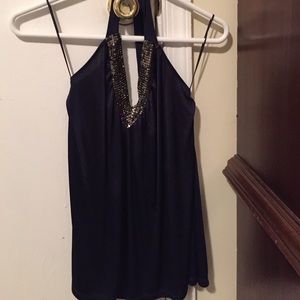 Sexy sequined express halter top