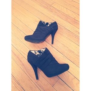 Black Suede Guess Booties