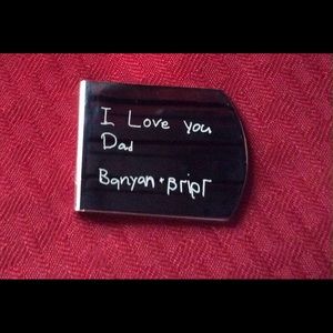 Handwriting or Photo engraved Moneyclip