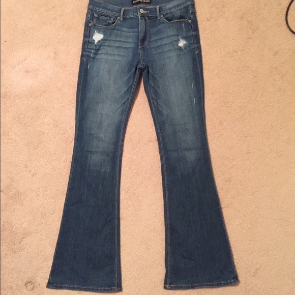Express Denim - Express Slim flare leg Mia Mid Rise jeans