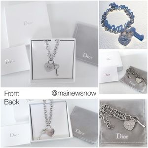 Christian Dior: Heart & "D" Key Charm Bracelet