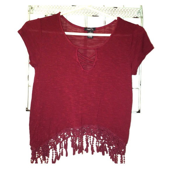 Fringe crop top
