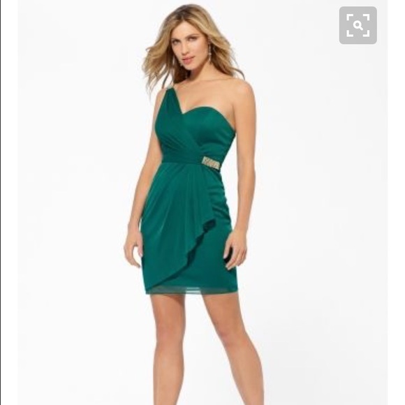Cache Emerald Green Cocktail Dress