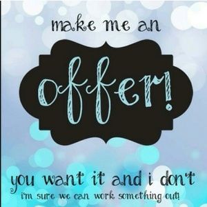 MAKE AN OFFER...... 😊