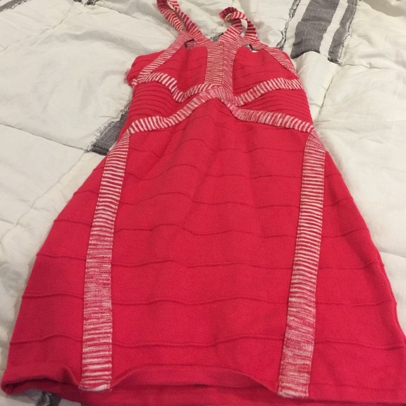 Pink bandage dress