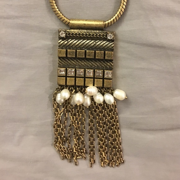 Ann Taylor Jewelry - "tribal" inspired statement pendant necklace