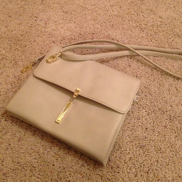 Beige and gold purse