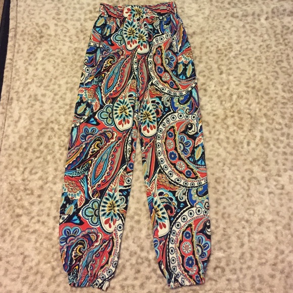 Colorful Harem Style Pants