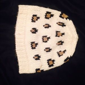 Cheetah print beanie