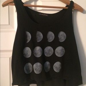 Brandy Melville Moon Phase Crop Top