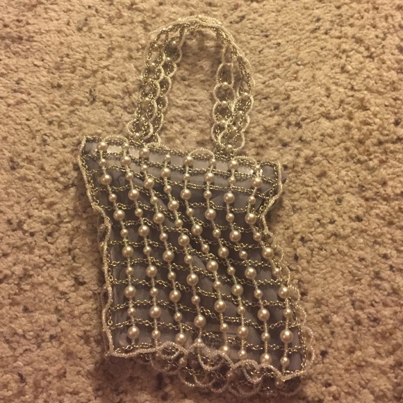 Beaded mini purse