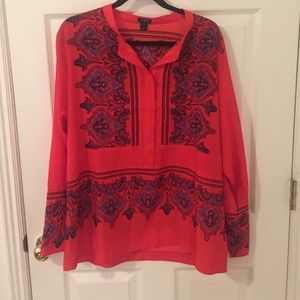 Red Shawl Shirt