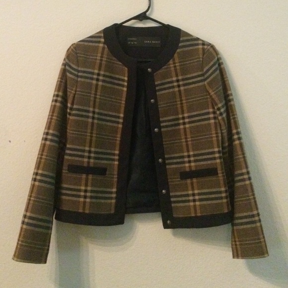 SOLD - Zara plaid blazer - Picture 2 of 3