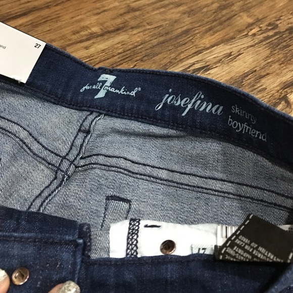 7 For All Mankind NWT skinny BF jeans - Picture 3 of 4